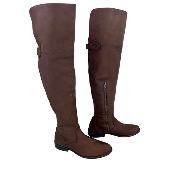 Frye Women’s Size 6 Brown Leather Over the Knee Riding Boots‎ - Picture 2 of 8